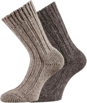 Preview: 2 Paar TippTexx 24 superweiche Wollsocken mit Alpaka für Damen & Herren